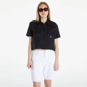 Dickies Cropped Short Sleeve Work Shirt Black #3164520