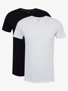 Set of two men's basic T-shirts in black and white Diesel - Men's