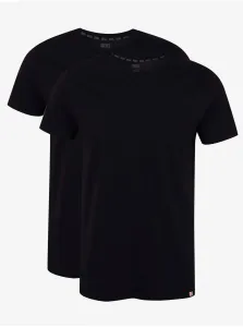 Set of two men's basic T-shirts in Diesel Black - Men's