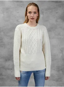 White Women's Wool Sweater with Braids Diesel - Women #902181