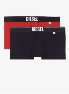 Set of two men's boxers in red and black Diesel - Men's #902378