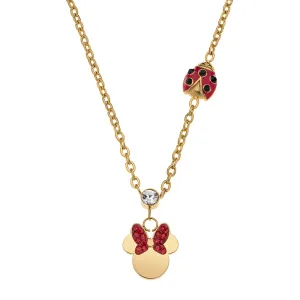 Disney Elegante collana placcato oro con ciondoli Minnie Mouse N600605YRRL-157.CS