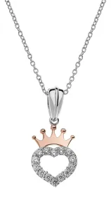 Disney Splendida collana in argento Princess N902753UZWL-18 (catena, ciondolo)