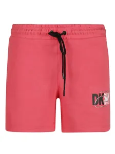 DKNY - Pantaloncino In Cotone Con Logo Strass #331786
