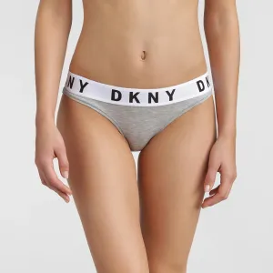DKNY Intimates Cozy Boyfriend Bikini Heather Grey/ Black/ White #216634