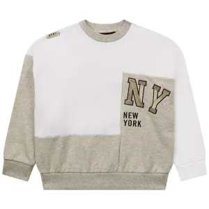 Dkny Girls Logo Sweater White - 10Y WHITE