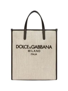 DOLCE & GABBANA - Logo Cotton Tote Bag