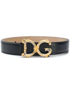 DOLCE & GABBANA - Cintura Dg Barocco In Pelle #2392166