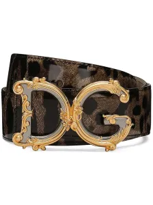 DOLCE & GABBANA - Cintura Dg Barocco In Pelle #2392777