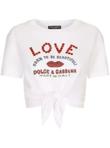 DOLCE & GABBANA - T-shirt In Cotone Stampata #2342200