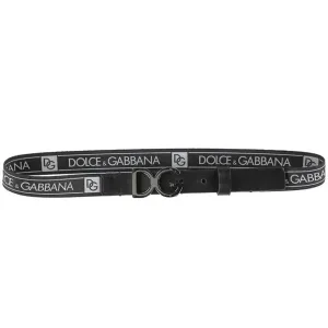 Dolce & Gabbana Boys Elasticated Belt Black - BLACK 69 cm