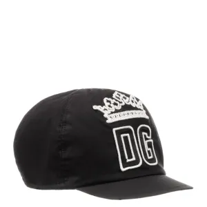 Dolce & Gabbana Boys DG Crown Cap Black - BLACK 56 cm