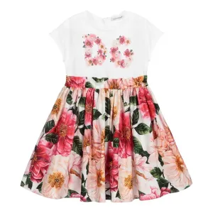 Dolce & Gabbana Girls Flower Dress - 12Y MULTI-COLOURED