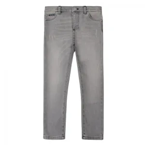 Dolce & Gabbana Boys Denim Jeans Grey - GREY 10Y