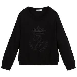Dolce & Gabbana Boys Wool Knitwear Black - BLACK 12Y