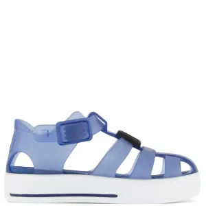 Dolce & Gabbana Unisex Baby Logo Sandals Blue - EU19 BLUE