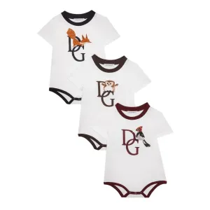 Dolce & Gabbana Baby Boys Animal Print Bodysuit White - WHITE 18/24M