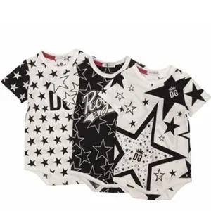 Dolce & Gabbana Boys Three Pack Star Sets White/Black - 12/18M WHITE