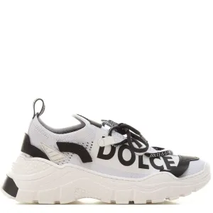 Dolce & Gabbana Boys Leather Trainers White - WHITE EU27