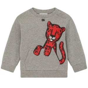 Dolce & Gabbana Baby Boys Animalier Leopard Sweater Grey - 3/6M GREY