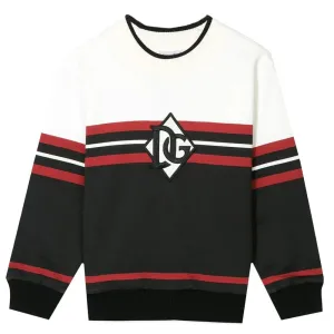 Dolce & Gabbana Boys Striped Print Sweatshirt Multicoloured - MULTI COLOURED 12Y