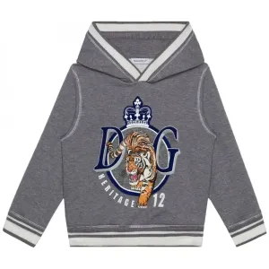 Dolce & Gabbana Boys Tiger Sweatshirt Grey - GREY 12Y