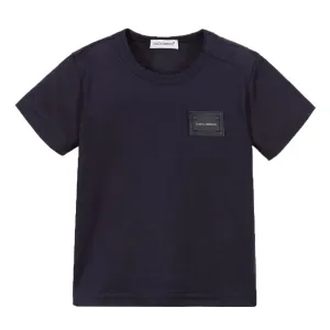 Dolce & Gabbana Baby Boys Badge Logo T-Shirt Navy - 12/18M NAVY