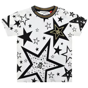 Dolce & Gabbana Baby Boys Millennials Star Print T-Shirt White - 9/12M WHITE