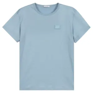 Dolce & Gabbana Boys Cotton T-Shirt Blue - BLUE 10Y