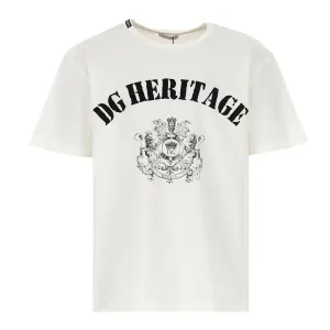 Dolce & Gabbana Boys Heritage T-shirt White - 10Y WHITE