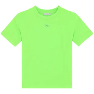 Dolce & Gabbana Boys Logo T-Shirt Green - 12Y GREEN