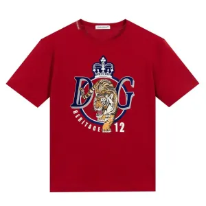 Dolce & Gabbana Boys Tiger T-shirt Red - RED 10Y