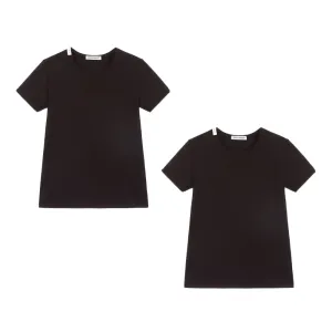 Dolce & Gabbana Boys Twin-Pack Cotton T-Shirt Black - 2Y BLACK