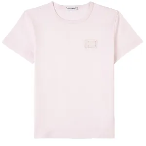 Dolce & Gabbana Girls T-shirt Pink Badge - 6Y PINK