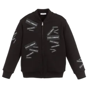 Dolce & Gabbana Boys Zip Up Sweatshirt Black - BLACK 10Y