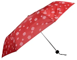 Doppler Ombrello meccanico pieghevole da donna Special Mini Edelweiss rosso 700065E01