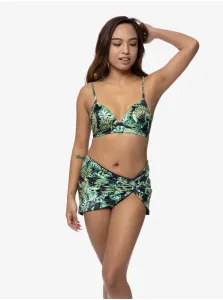 Black and Green Women's Patterned Swimwear Skirt DORINA Kano - Women #2328930