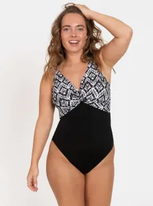 Black patterned one-piece swimwear DORINA - Women #999023