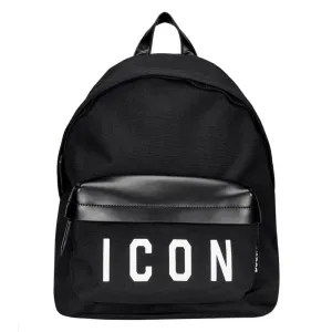 Dsquared2 Men's Nylon ICON Backpack Black - BLACK ONE SIZE