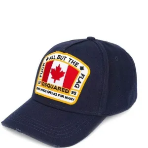 Dsquared2 Canada Patch Logo Cap Navy - NAVY ONE SIZE