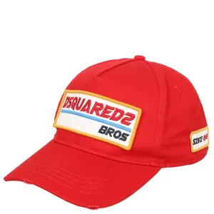 Dsquared2 Men's Patch Logo Cap Red - One Size Red