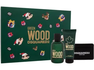 Dsquared² Green Wood - EDT 100 ml + gel doccia 100 ml + astuccio porta carte