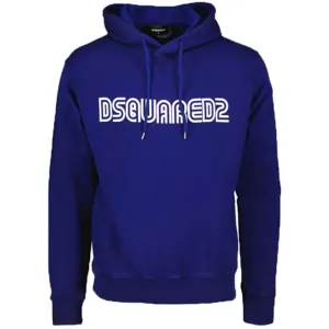 Dsquared2 Mens D2 Outline Cool Hoodie Navy - S Navy