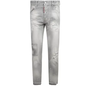 Dsquared2 Men's Patchwork Skinny Jeans Grey - 30W GREY