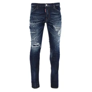 Dsquared2 Men's Ripped Cool Guy Jeans Dark Blue - 30W BLUE