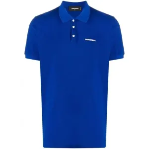 Dsquared2 Men's Cotton Polo Shirt Blue - XXL BLUE