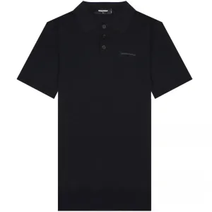 Dsquared2 Men's Knitted Polo Black - BLACK LARGE
