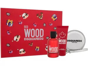 Dsquared² Red Wood - EDT 100 ml + gel doccia 100 ml + portafoglio piccolo