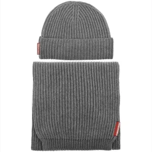 Dsqaured2 Mens Wool Scarf And Hat - ONE SIZE GREY