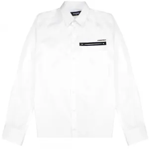 Dsquared2 Men's Pocket Shirt White - WHITE S
